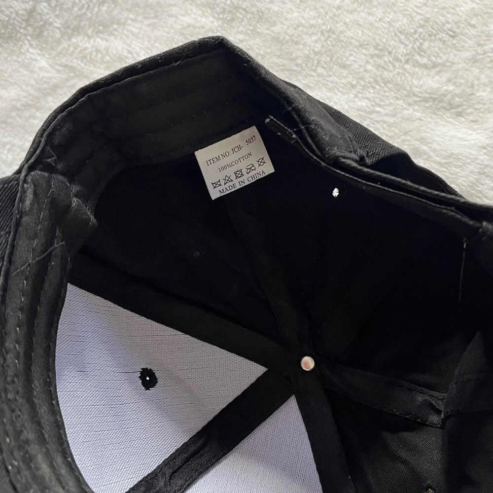 Black Cap with LV Designer style Ears and Bow - Picture 7 of 9